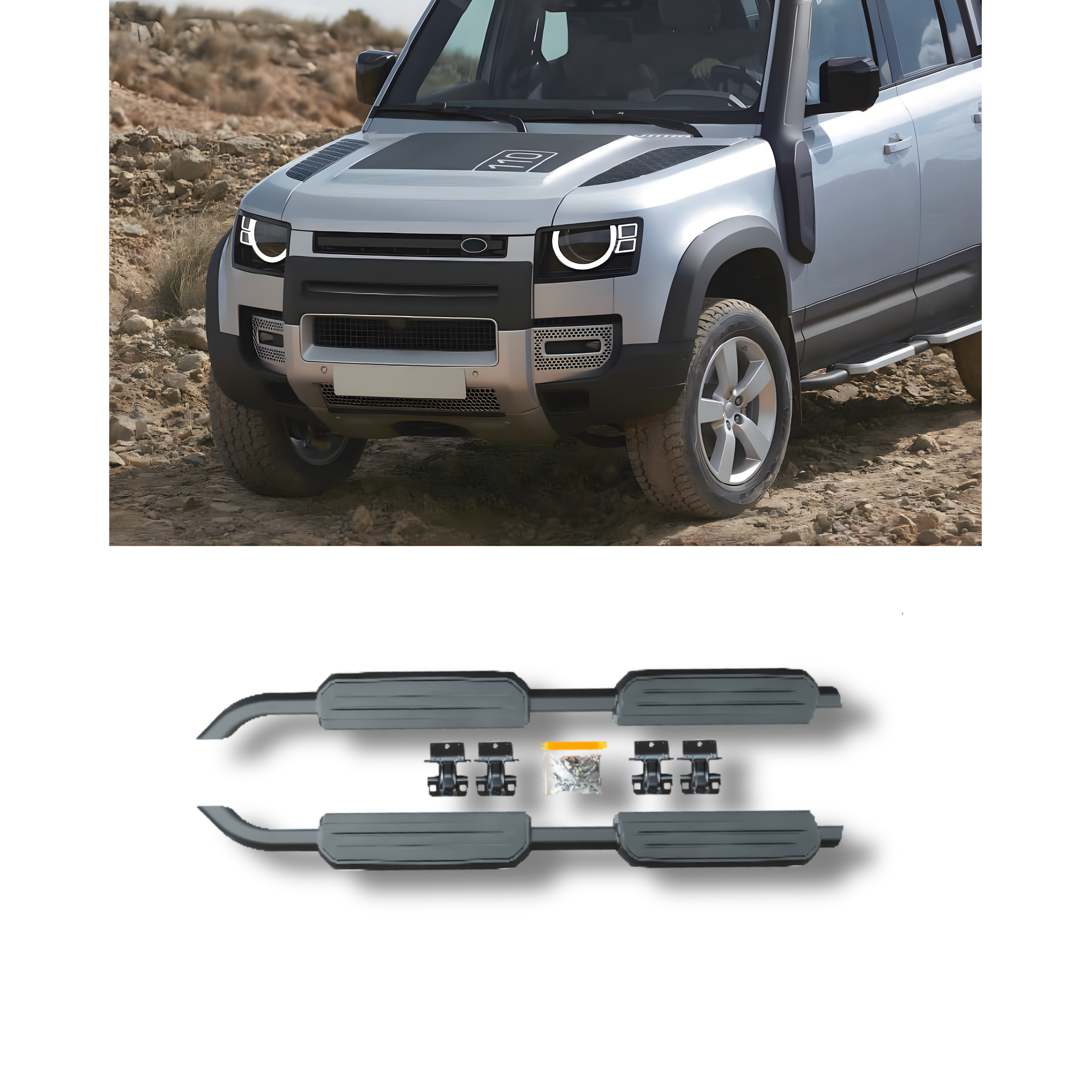 Side Steps / Running Boards for Land Rover Defender 110 L663 2020 ...