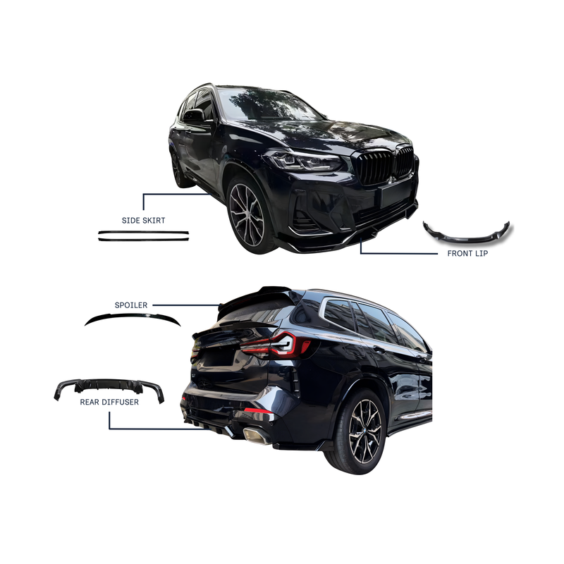 BMW X3 G01 (2018-2022) Full Body Kit – Gloss Black