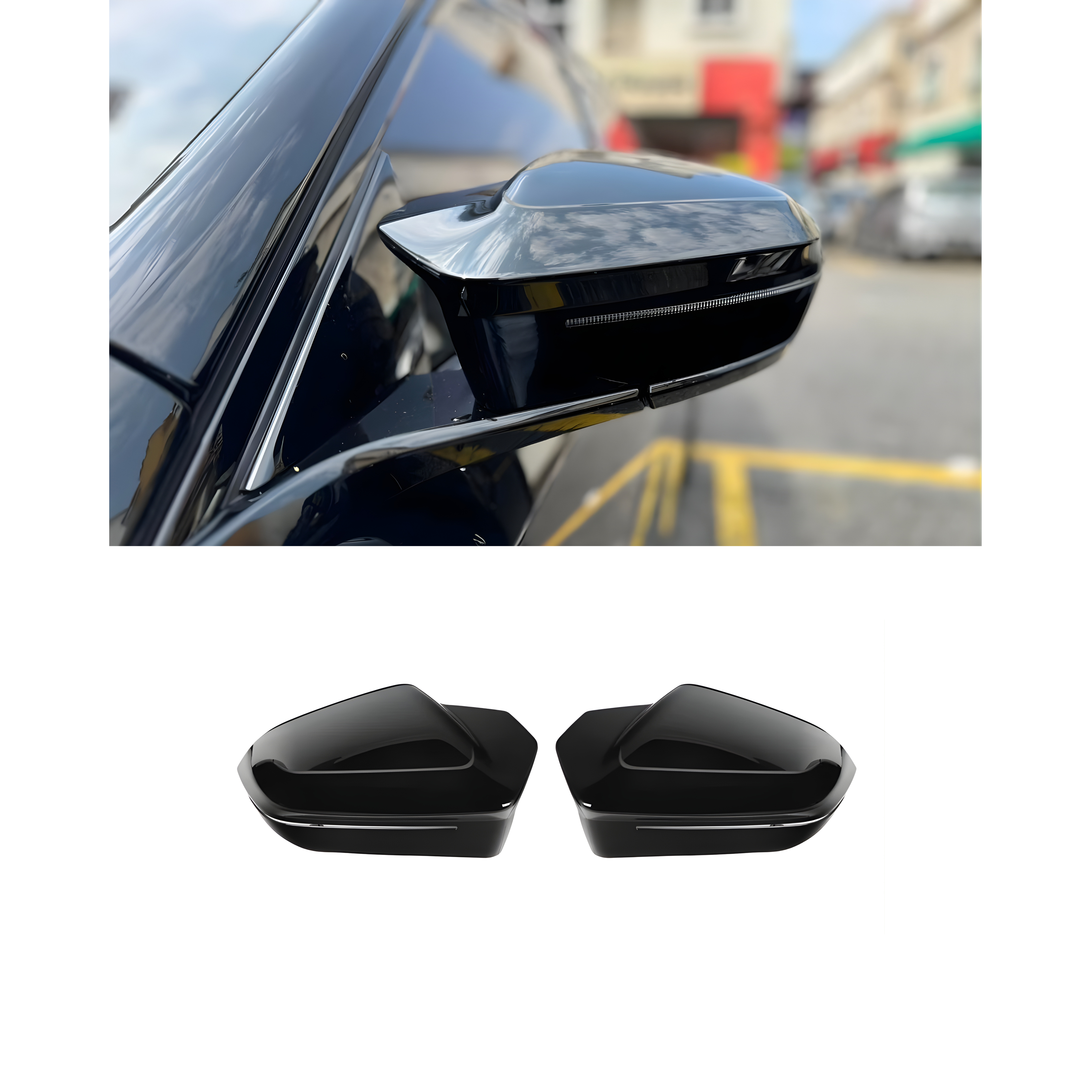 Mirror Cover Set Pair – Custom Fit for BMW 5 series G60 (2024+)