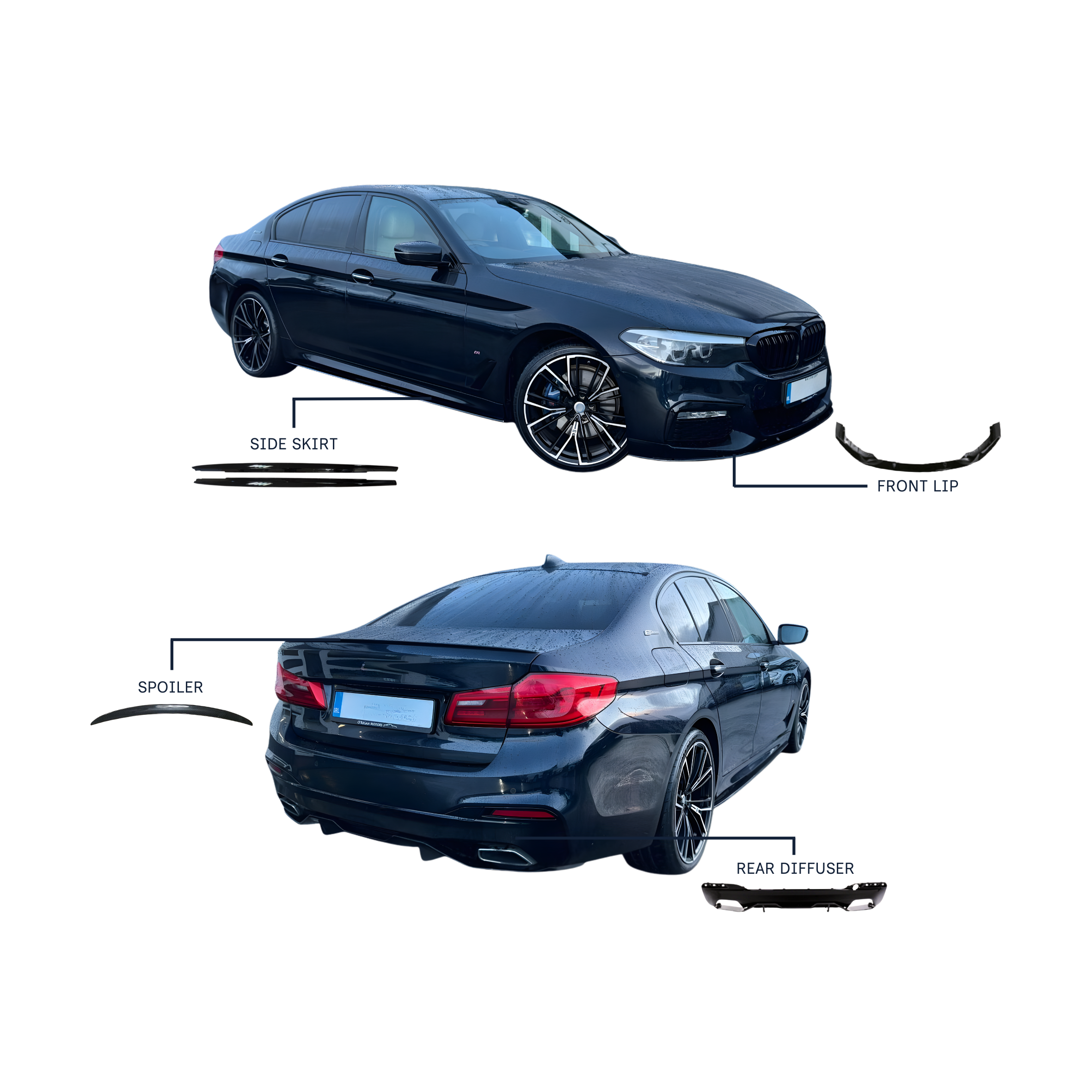 BMW 5 Series G30 PRE-LCI Body Kit - 2018 to 2020