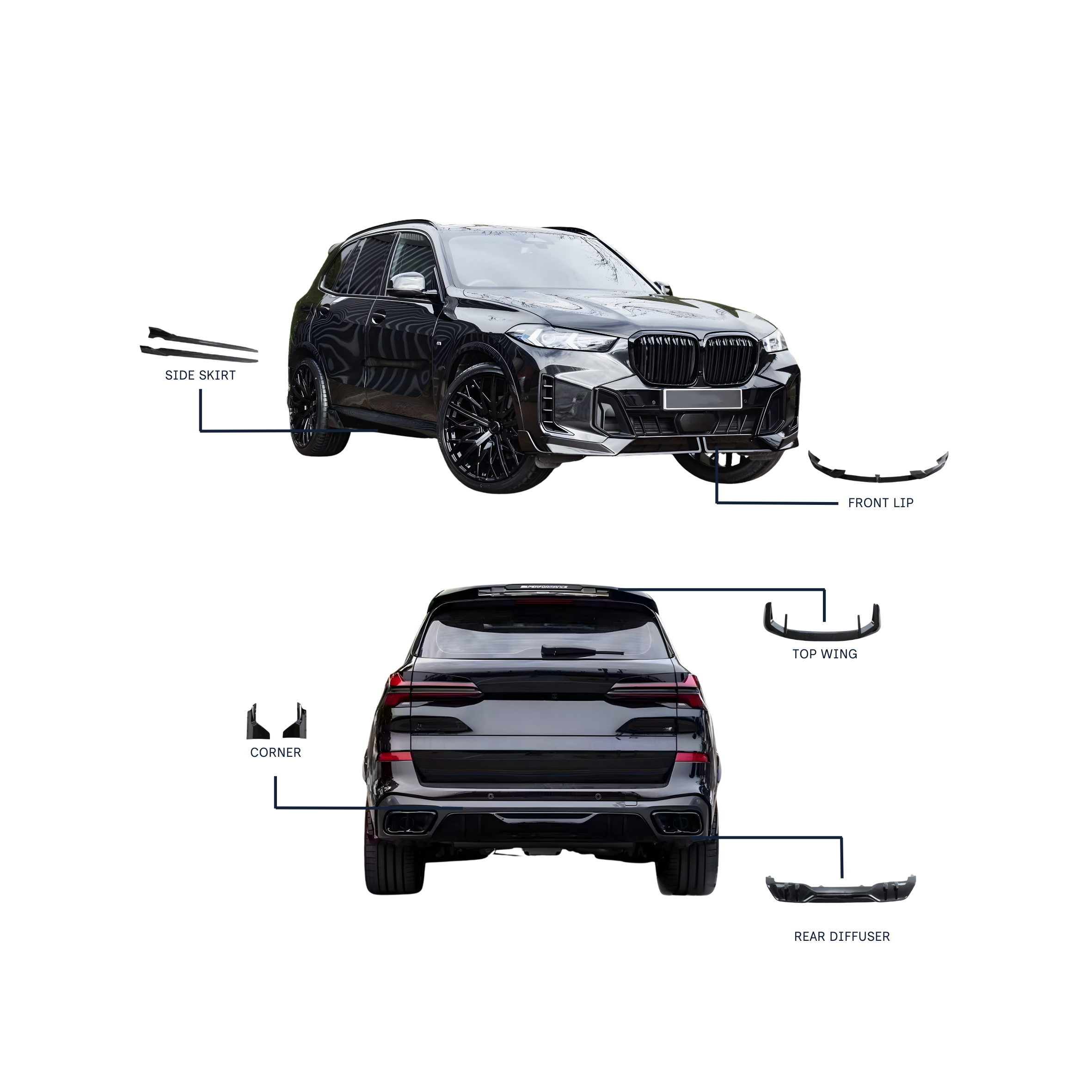BMW X5 G05 LCI Body Kit – 2023+