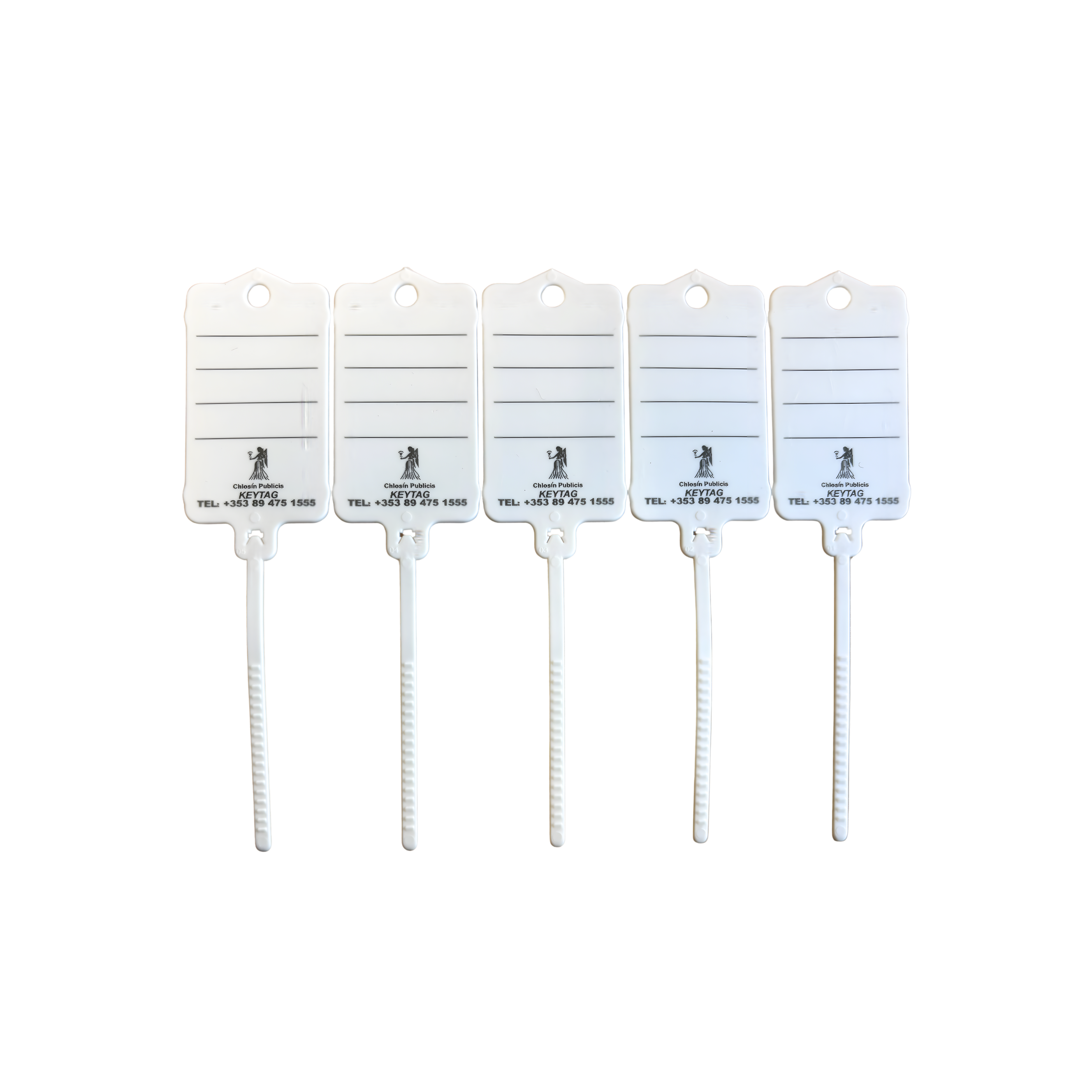 Set of 200 Custom Key Tags – Personalised for Your Business