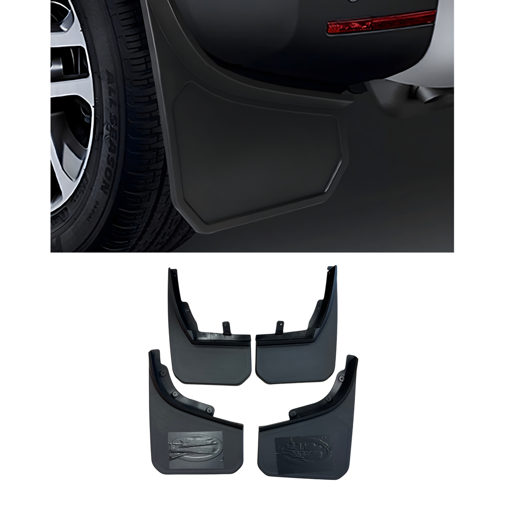 Mud Flaps – Splash Guards - Defender - 4PCS - BLACK (Widening Version)
