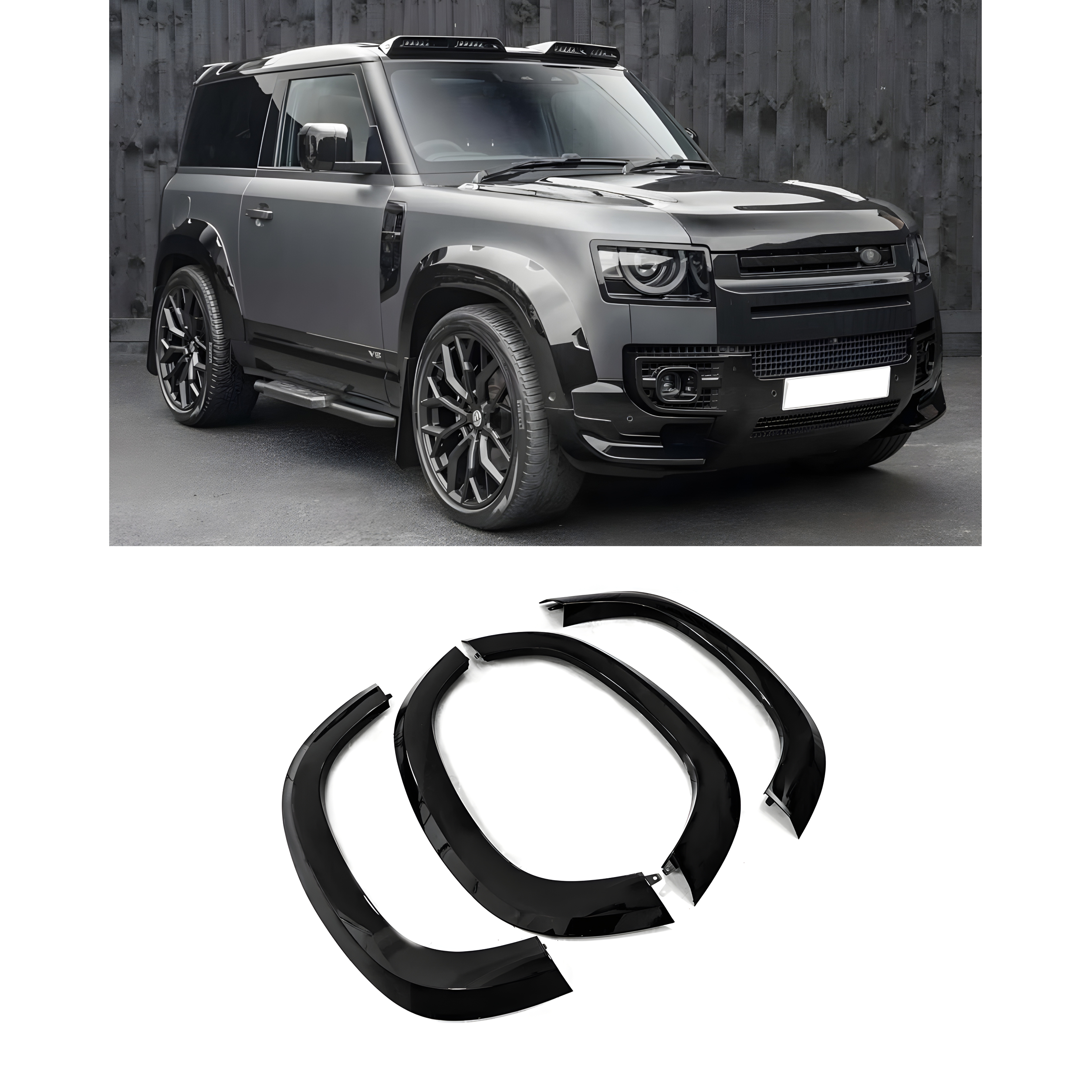 Front & Rear Wheel Arch Kit Defender