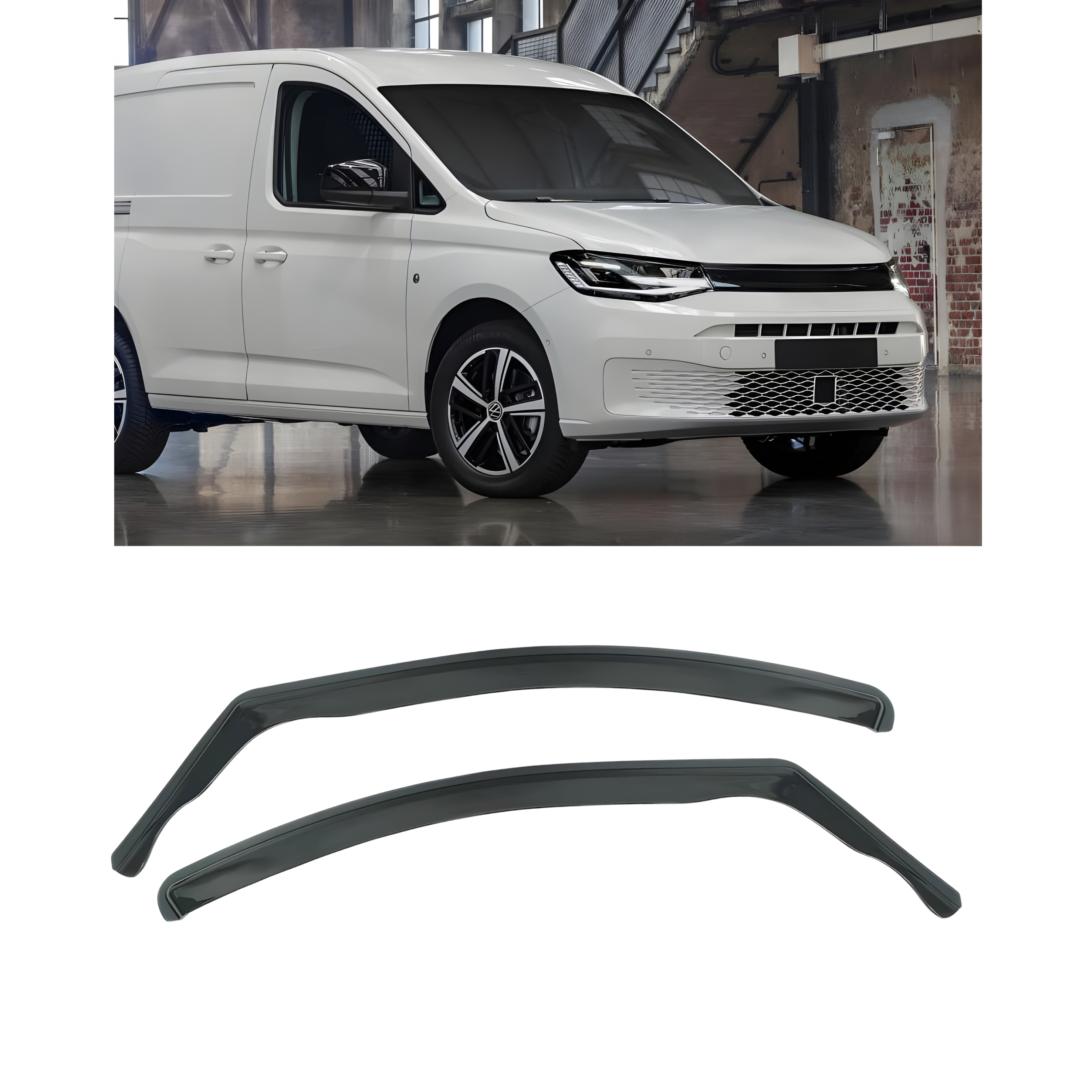 Window Deflectors for Volkswagen CADDY 2020+ – Set of 2
