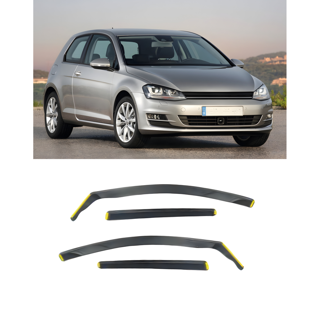 Window Deflectors for Volkswagen GOLF 7 2012/2019 – Set of 4