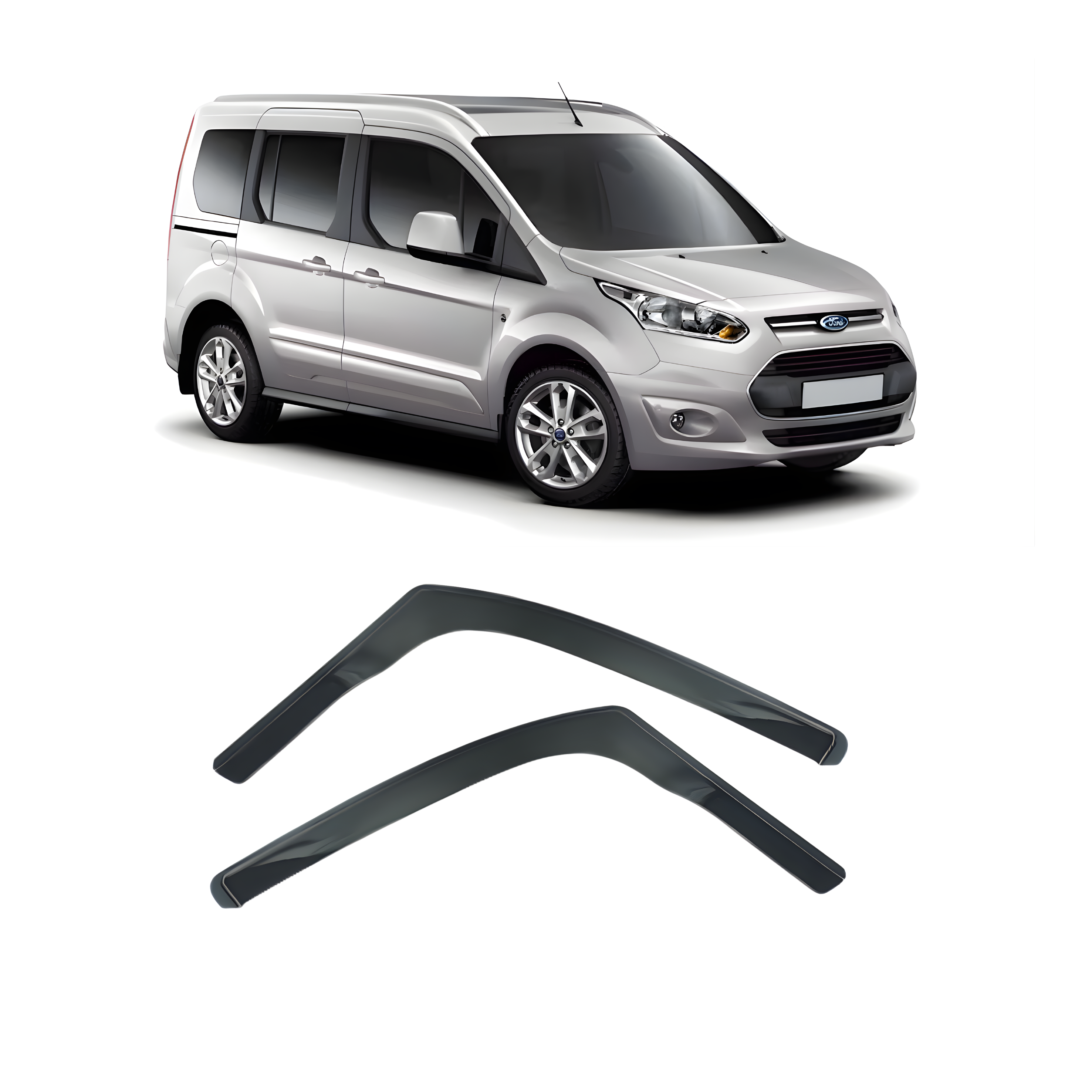 Window Deflectors for FORD TRANSIT CONNECT 2014/2020 – Set of 2