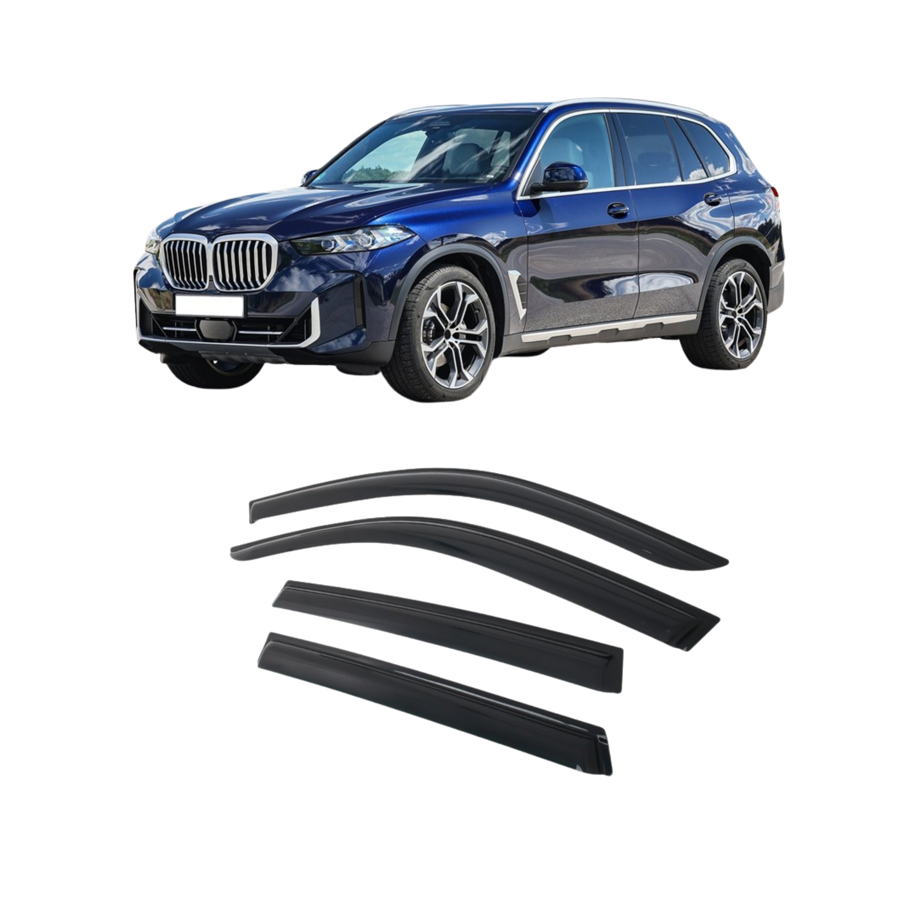 Window Deflectors for BMW X5 G05 2019/2022 – Set of 4
