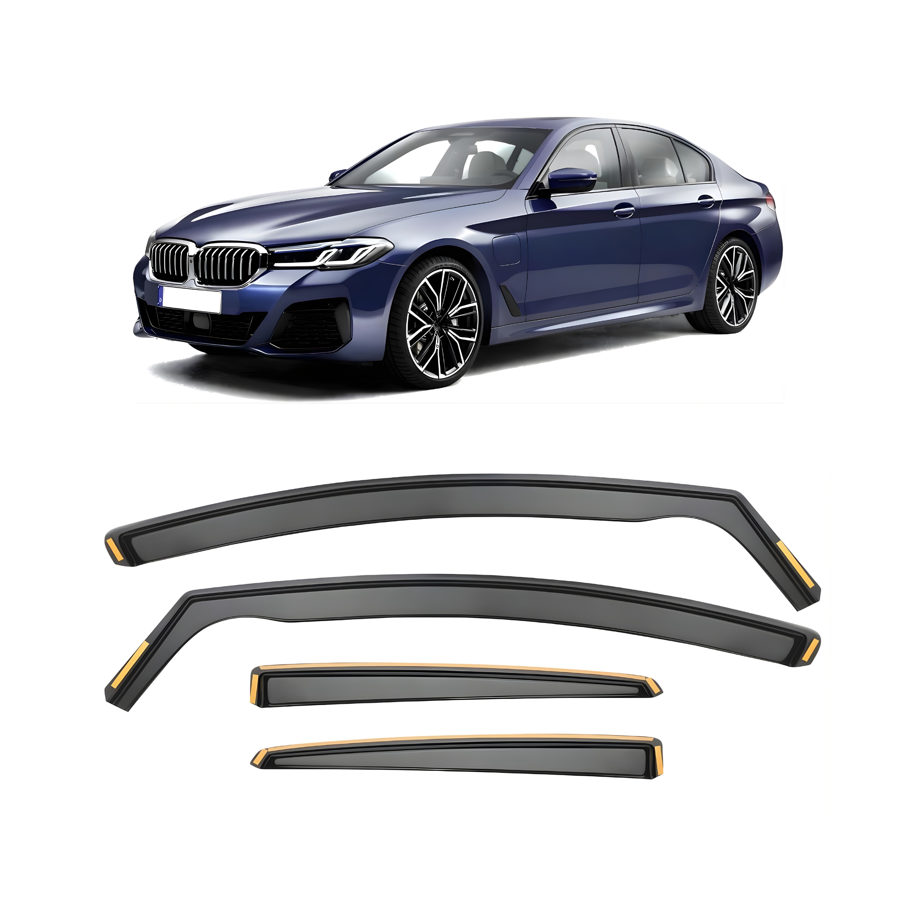 Window Deflectors for BMW 5 SERIES G30 2018/2020 – Set of 4