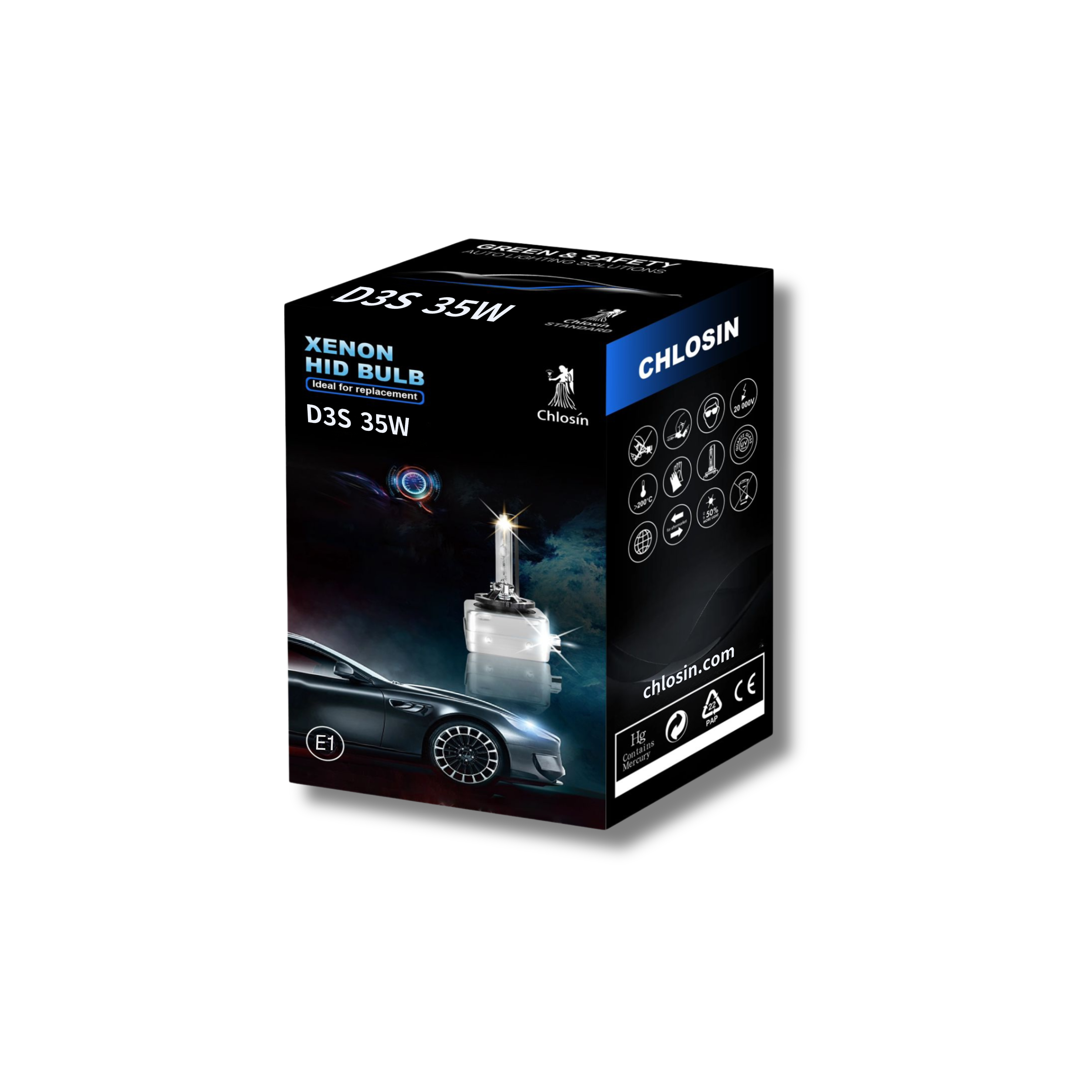 D3S 35W Xenon HID Headlight Bulb