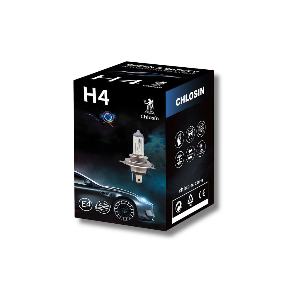 H4 12V Halogen Headlight Bulb