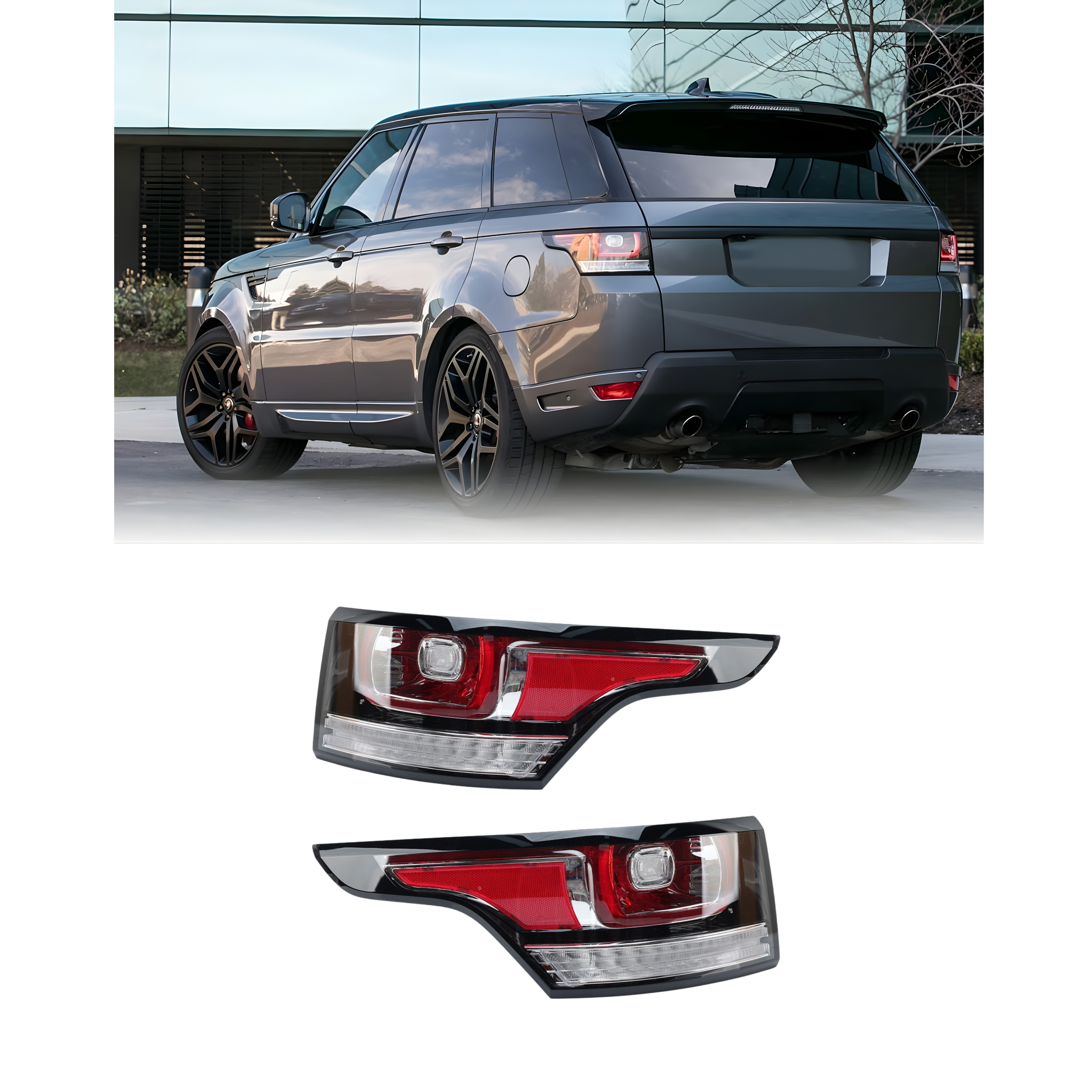 PAIR REAR TAIL LIGHTS – FOR LAND ROVER RANGE ROVER SPORT (2014–2017)