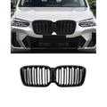 Front Grille Gloss Black Double Line- BMW X3 G08 (2022-2023)