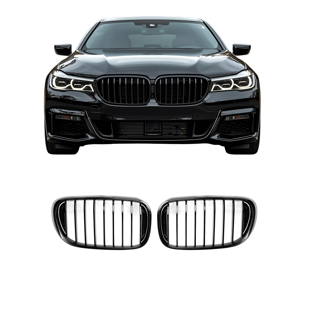 Front Grille Gloss Black - BMW 7 series G11 (2016-2018)