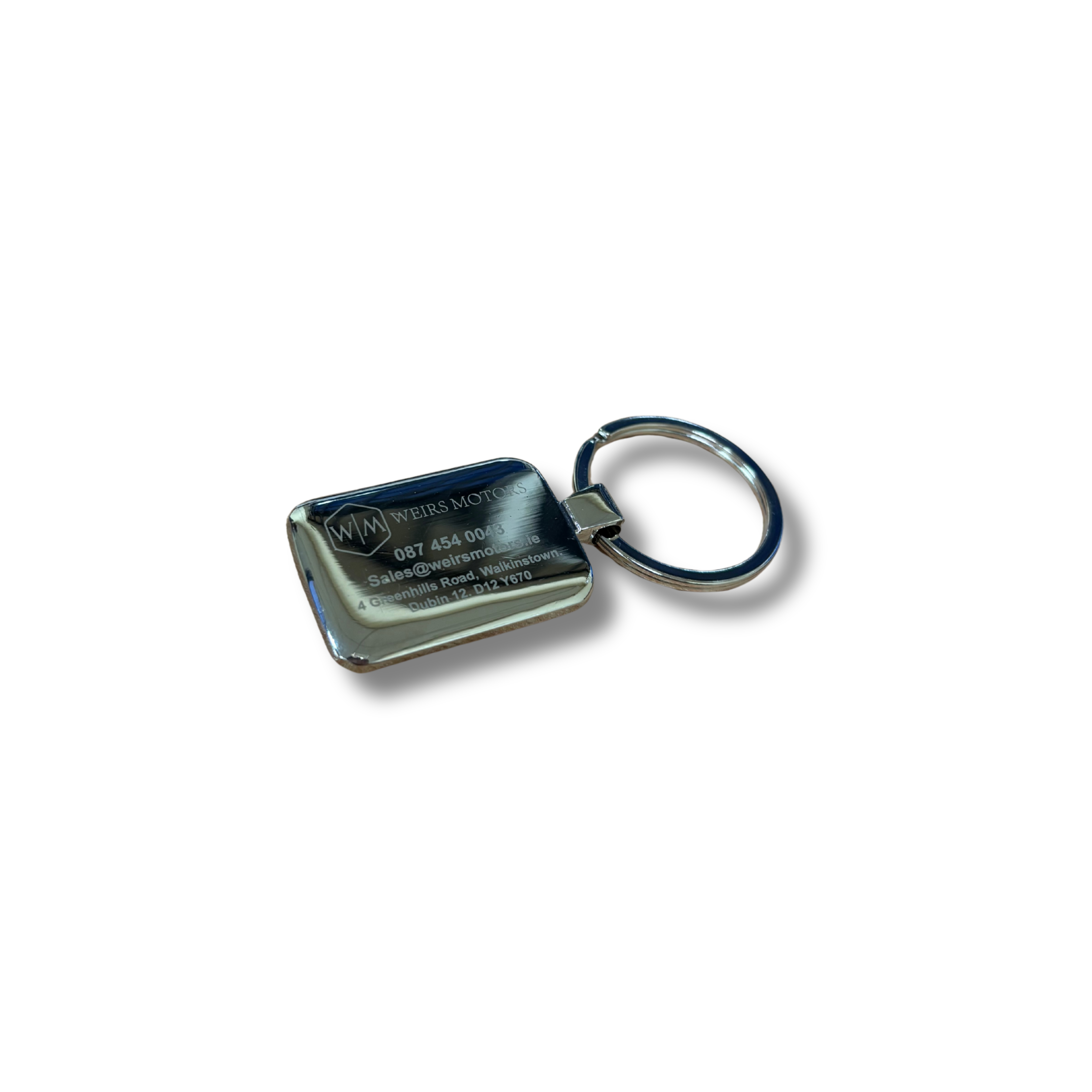 Custom Metal Keyrings – Rectangle Shape (500pcs)