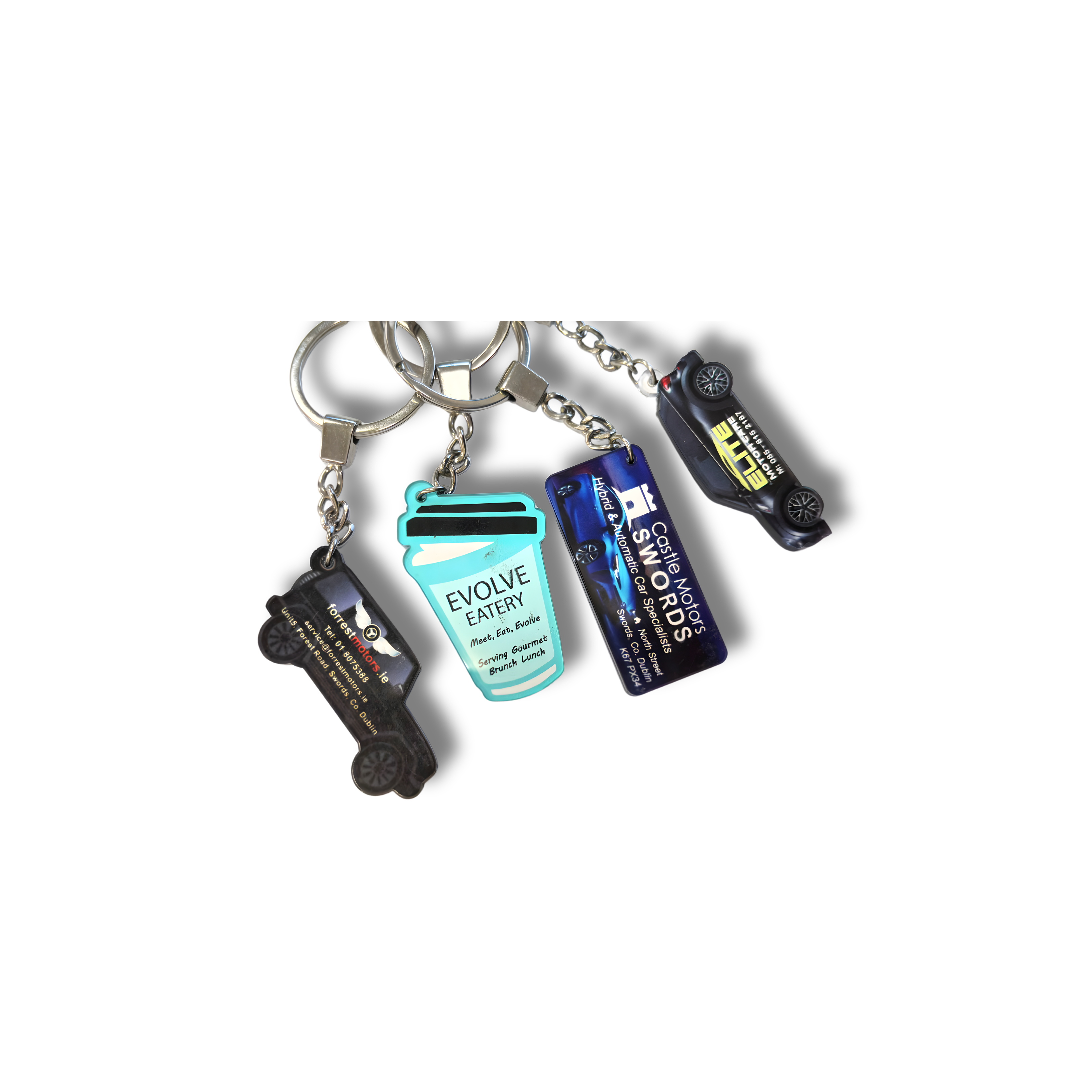 Custom Plastic Keyrings – Fully Custom Shape