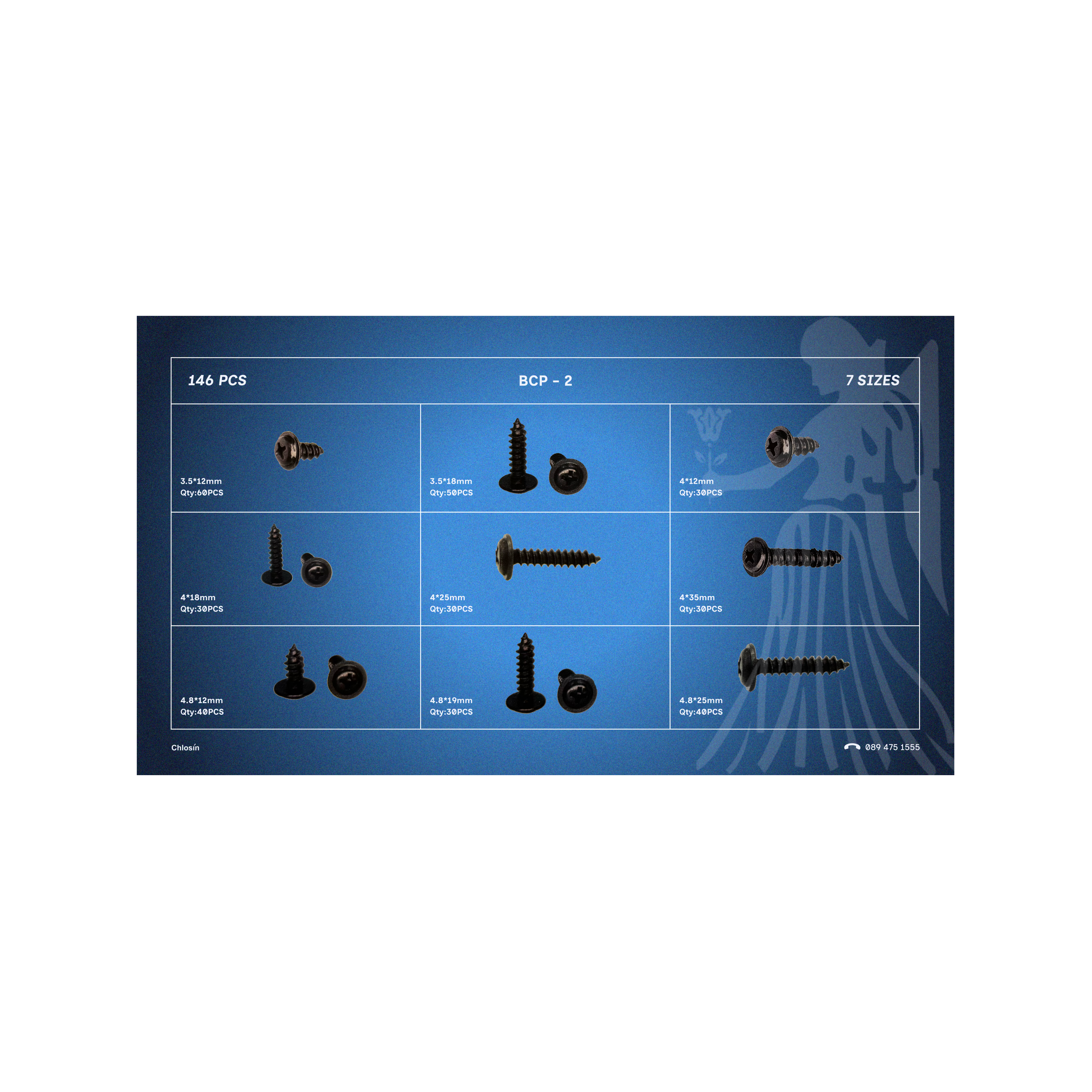 Body Panel Clips Set – 146 PCS / 7 SIZES