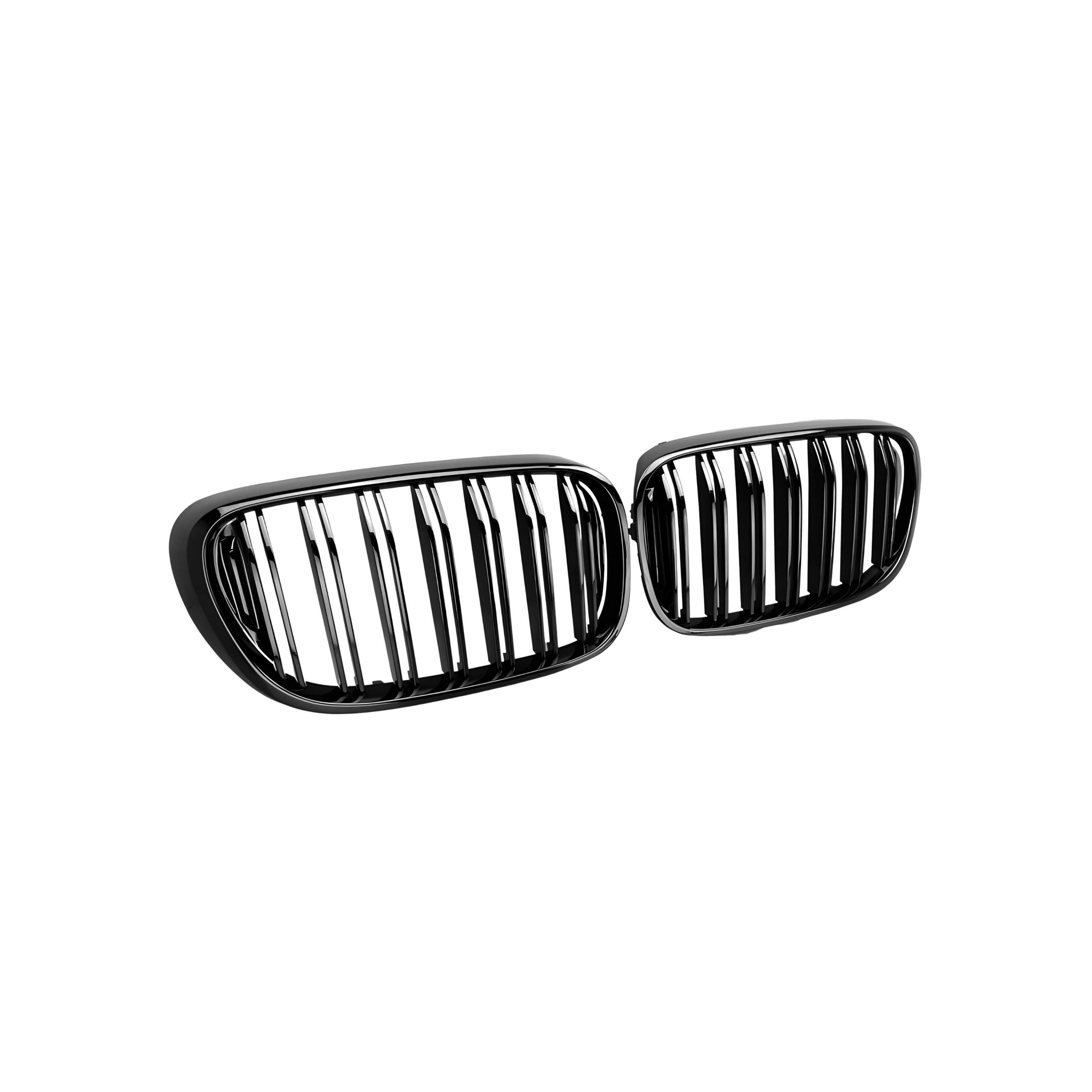 Front Grille Gloss Black Double Line - BMW 7 series G11 (2016-2018)