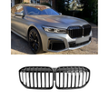 Front Grille Gloss Black - BMW 7 series G12 2019-2023