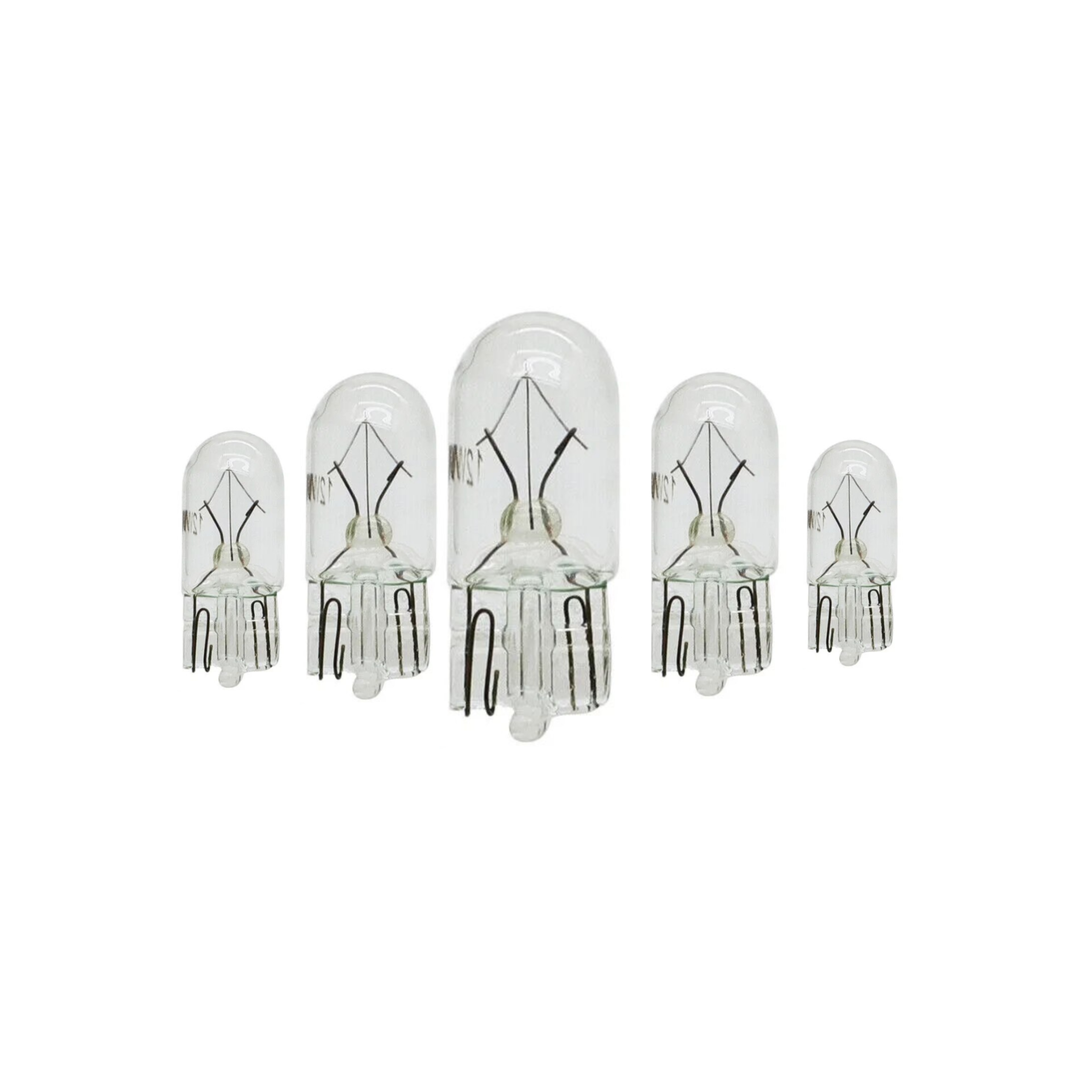 T10 W5W Halogen Bulb 12V 5W – White Light (10 Pieces)