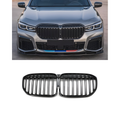 Front Grille Gloss Black Double Line - BMW 7 series G12 2019-2023