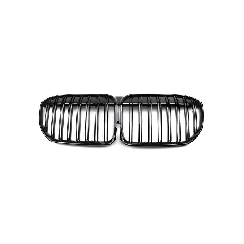 Front Grille Gloss Black Double Line - BMW 7 series G12 2019-2023