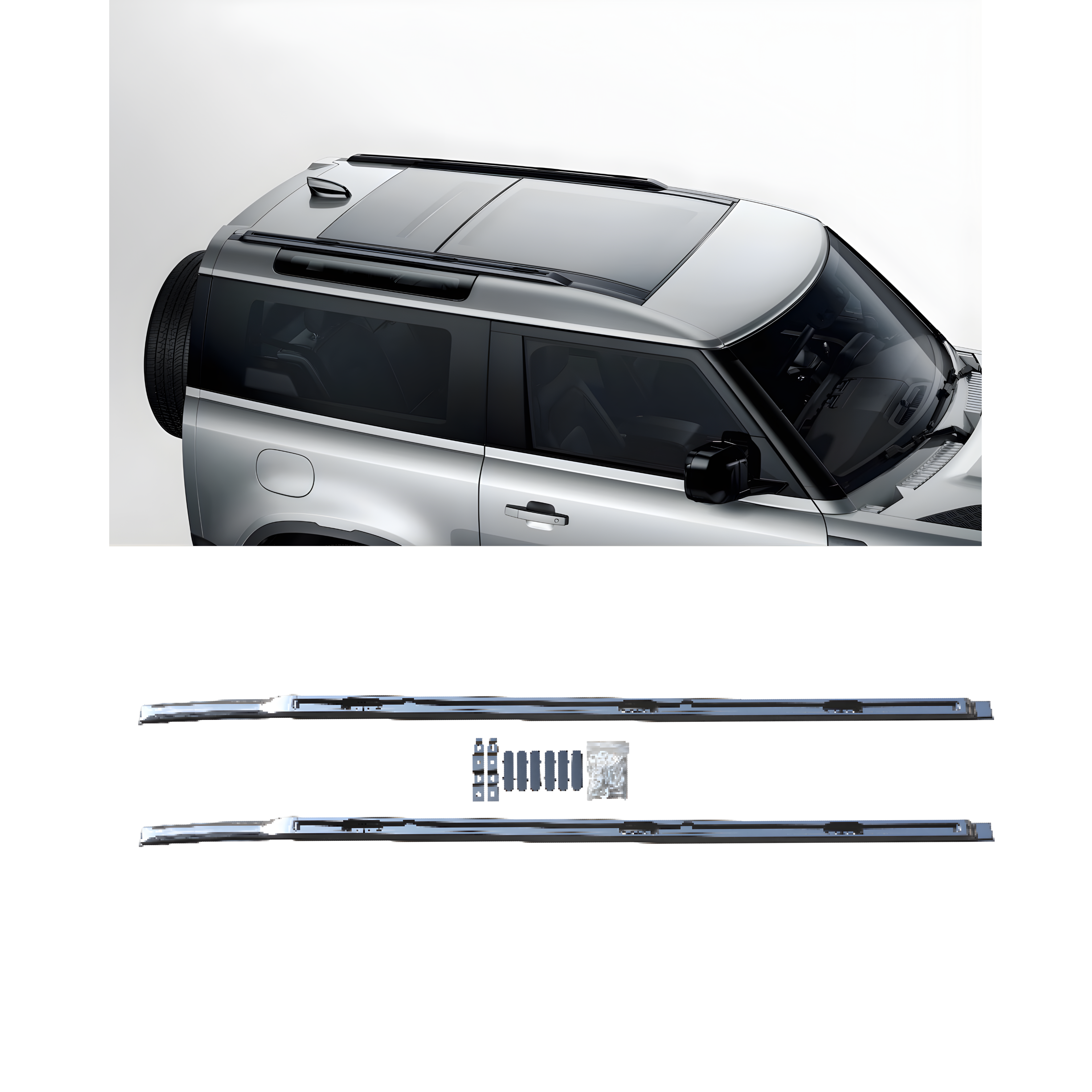 ROOF RAILS BARS PAIR – LAND ROVER DEFENDER 110 L663 (2020+)