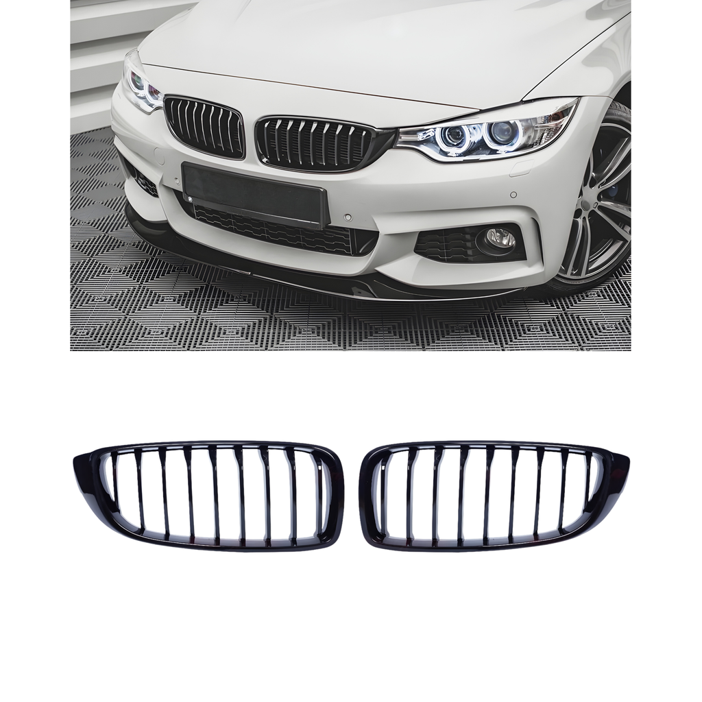 Front Grille Gloss Black - BMW 4 series F32 2013-2020