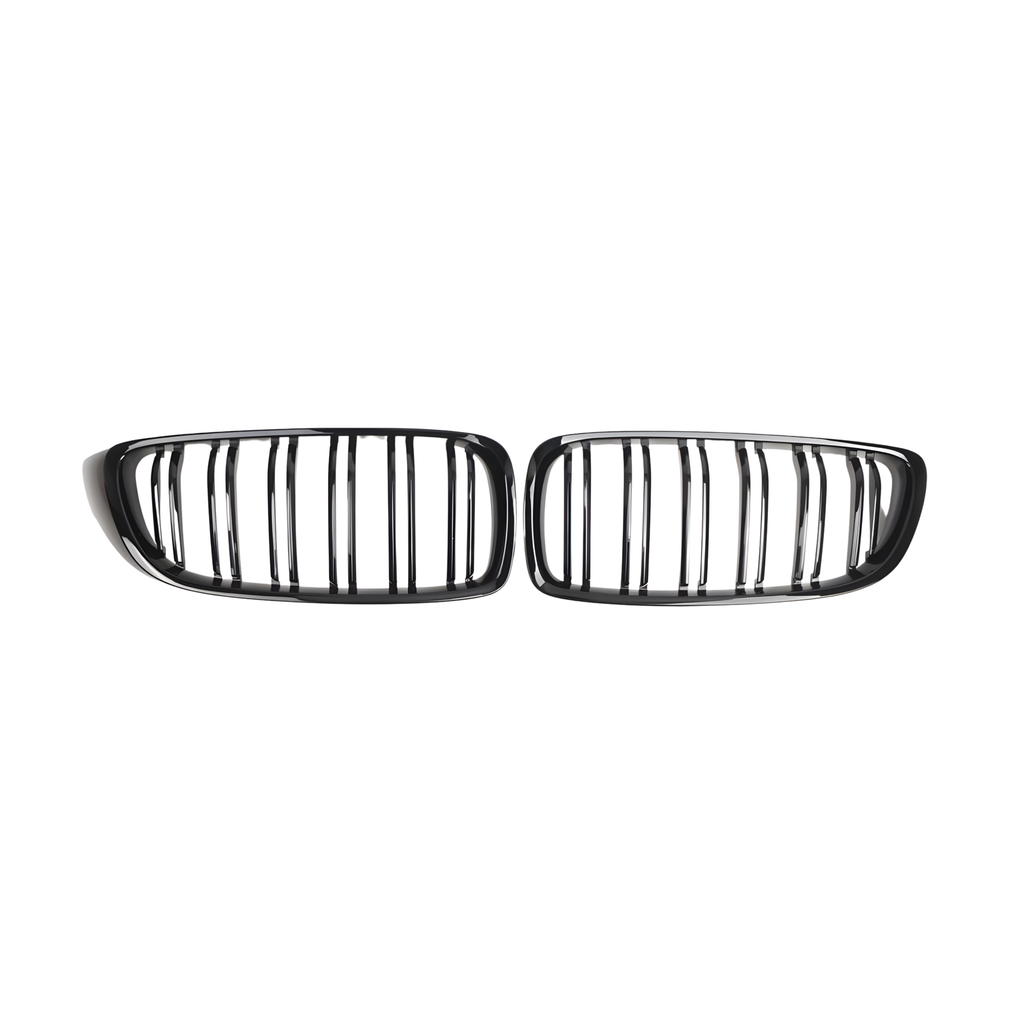 Front Grille Gloss Black Double Line - BMW 4 series F32 2013-2020