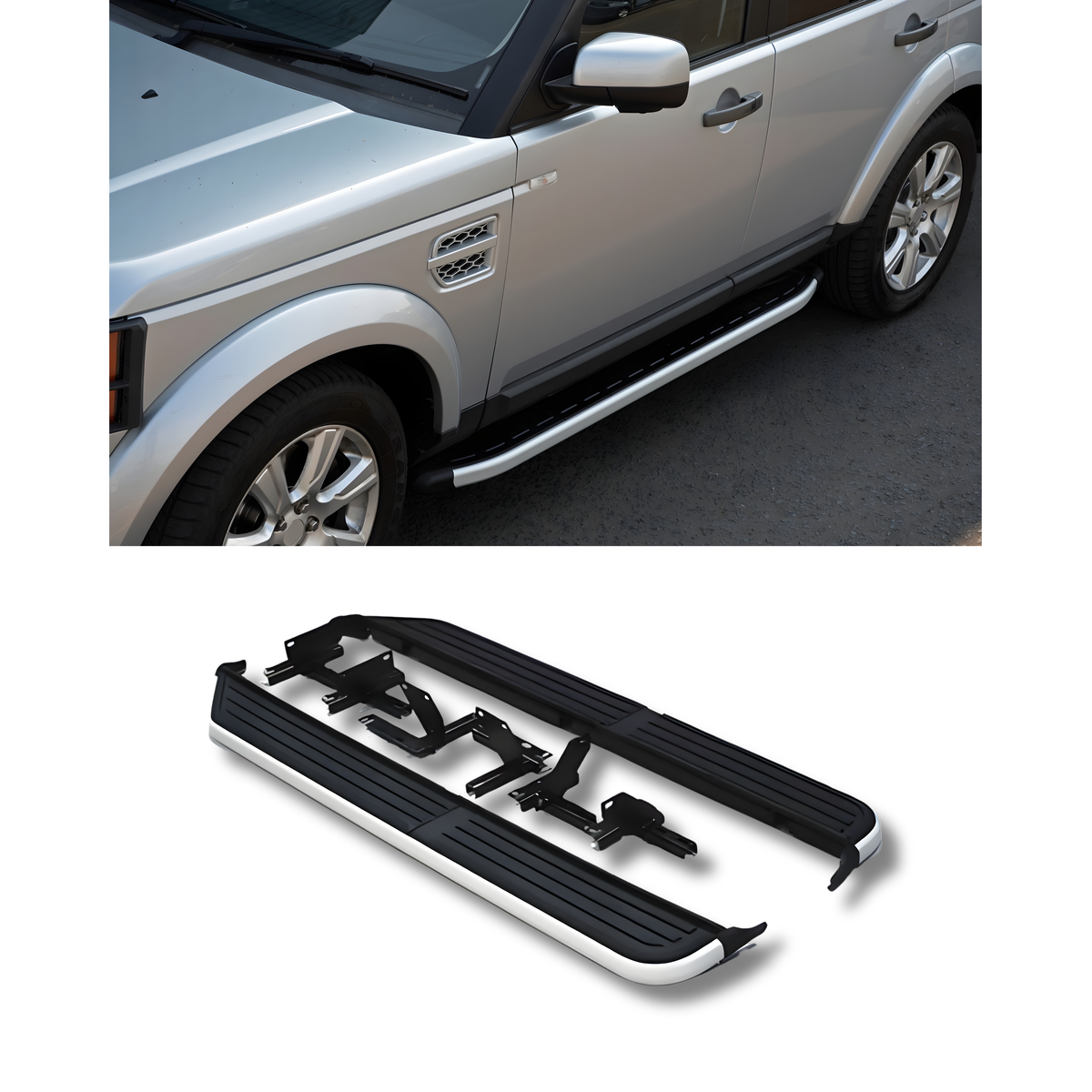 Land Rover Running Board Running Boards - Side Steps Land Rover Discovery 3-4 (2004-2016) – Bla ...