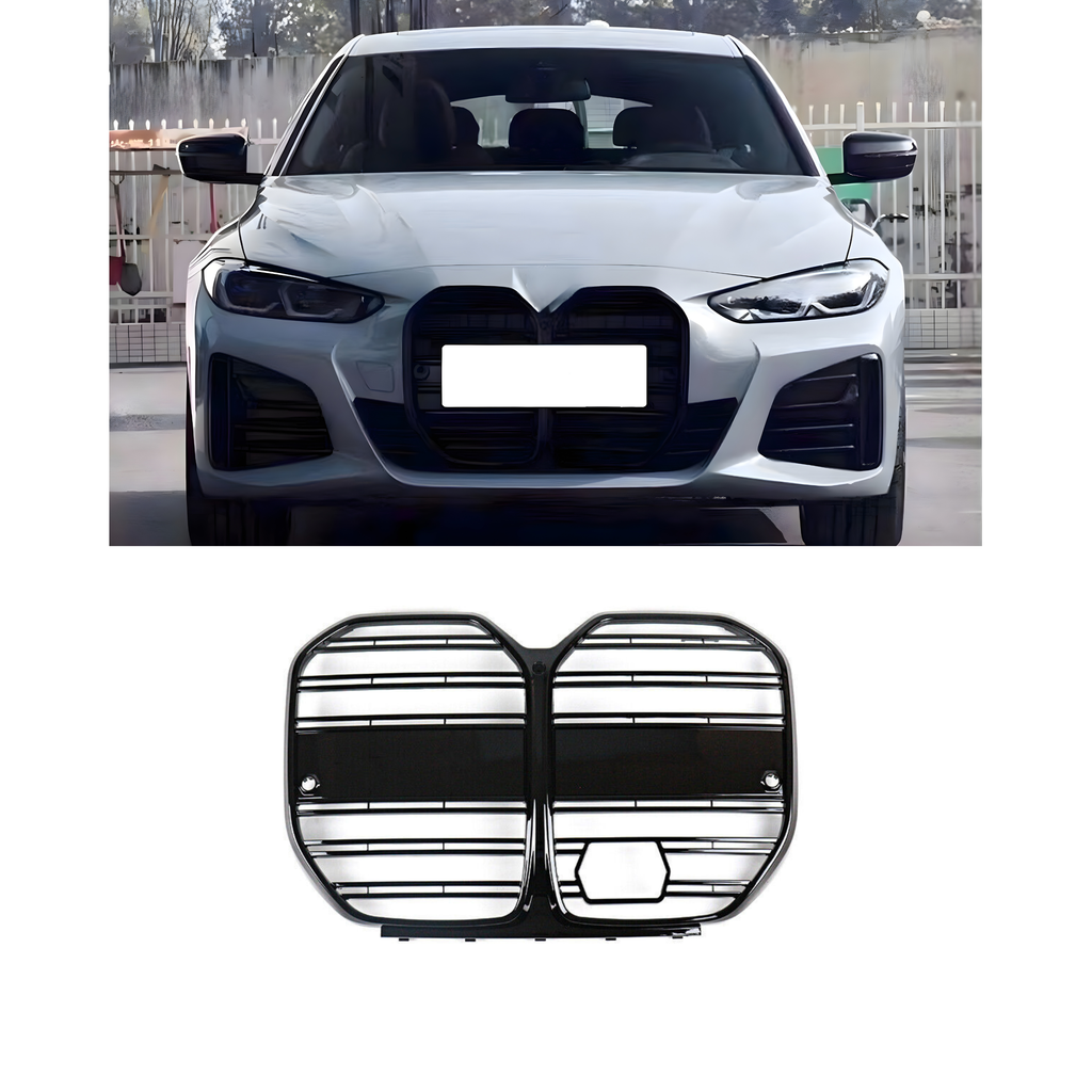 Front Grille Gloss Black Double line - BMW 4 series G26 (2021+)