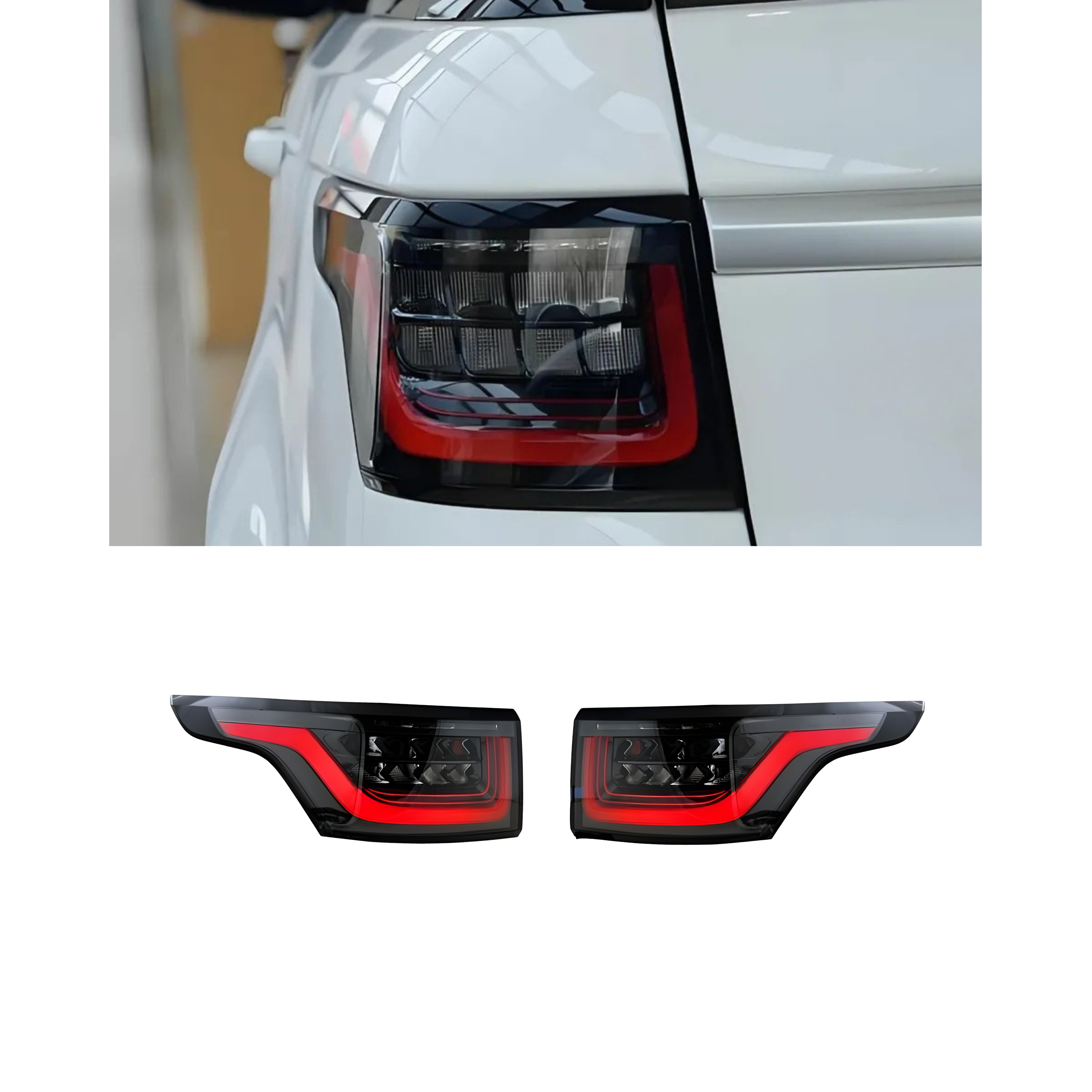 PAIR REAR TAIL LIGHTS – FIT FOR LAND ROVER RANGE ROVER SPORT (2018–202 ...