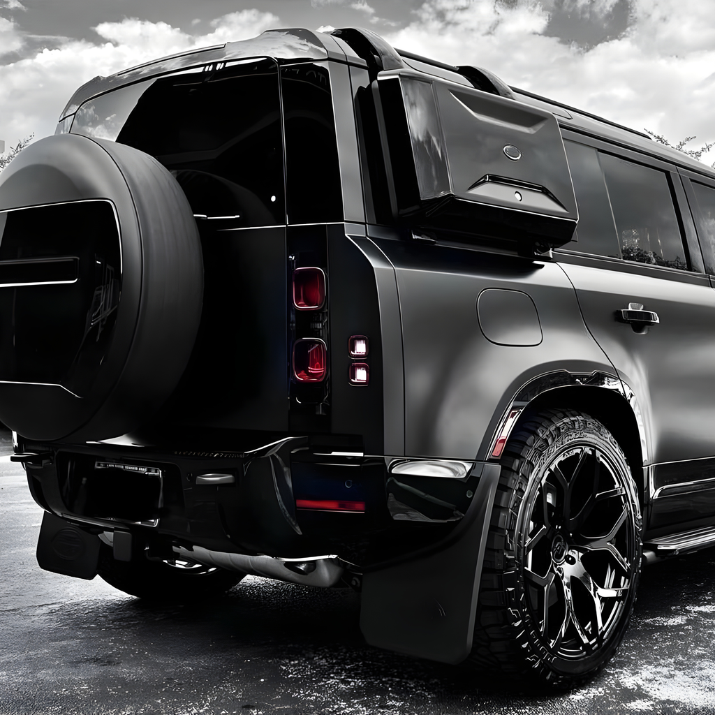 BLACK SIDE STORAGE BOX – FITS LAND ROVER DEFENDER 90 / 110 / 130 (2020+)