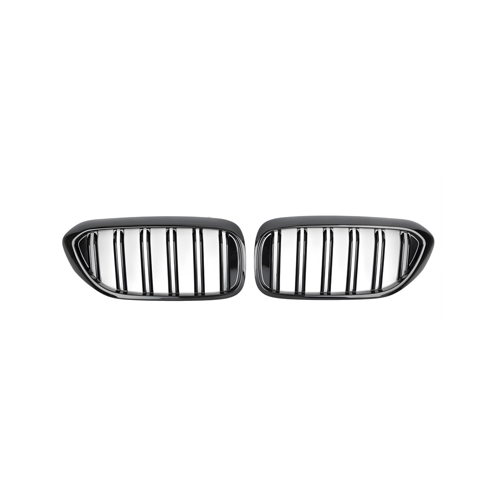 Front Grille Gloss Black Double Line - BMW 5 series G30 PRE LCI (2018-2020)
