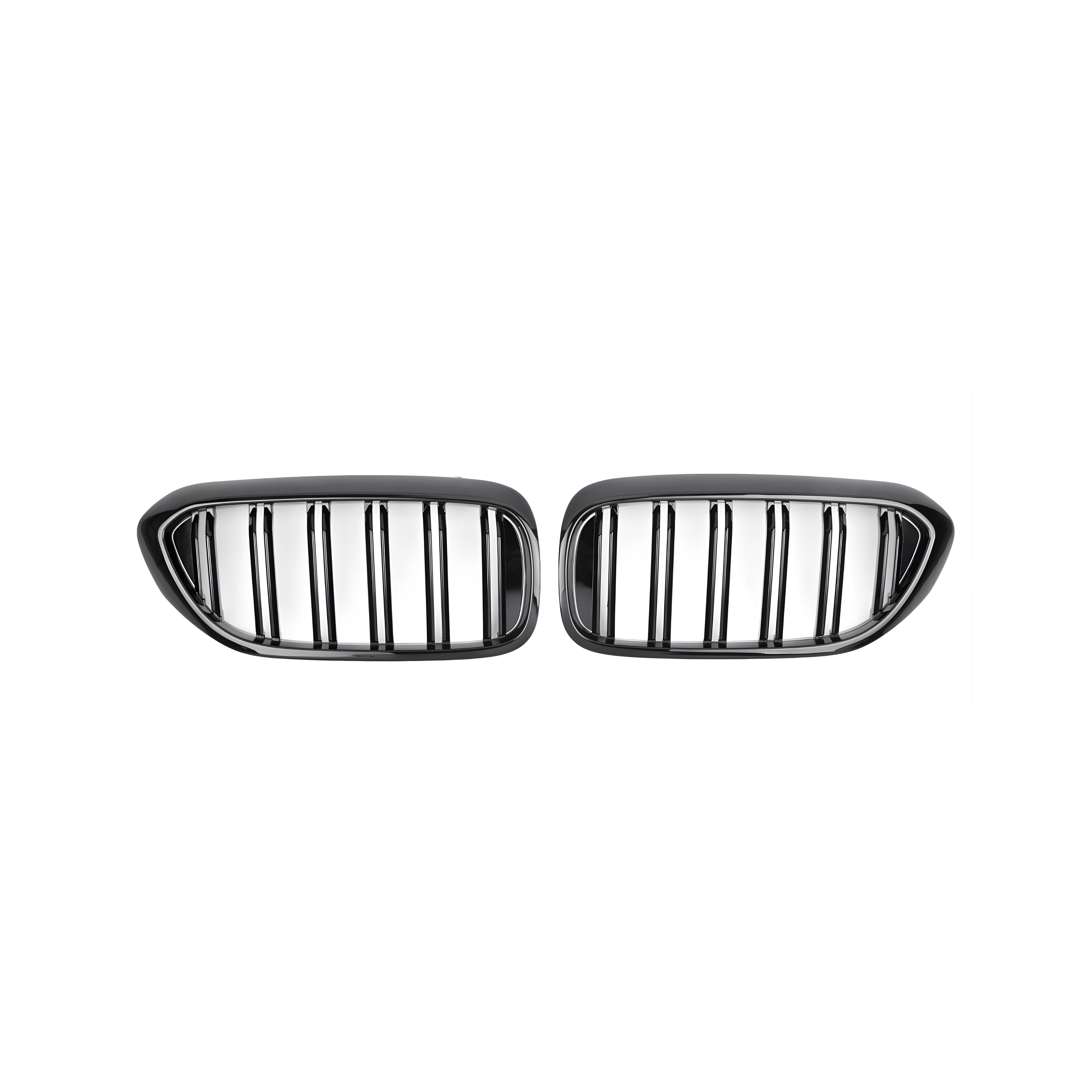 Front Grille Gloss Black Double Line - BMW 5 series G30 PRE LCI (2018-2020)